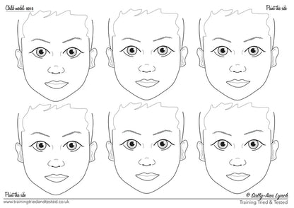 Sally-Ann Lynch Practice Board A2 Landscape x6 Child Face