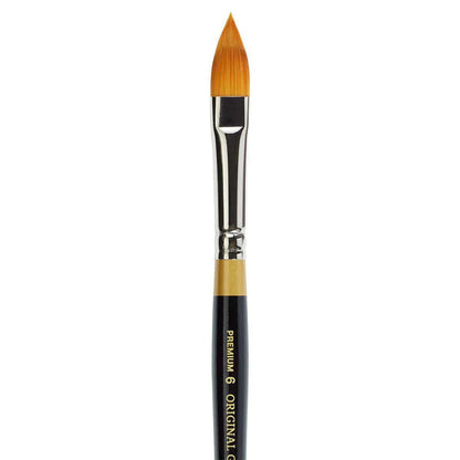 Kingart 9930 Original Gold 9930 Oval Floral Petal Brush - Premium 6