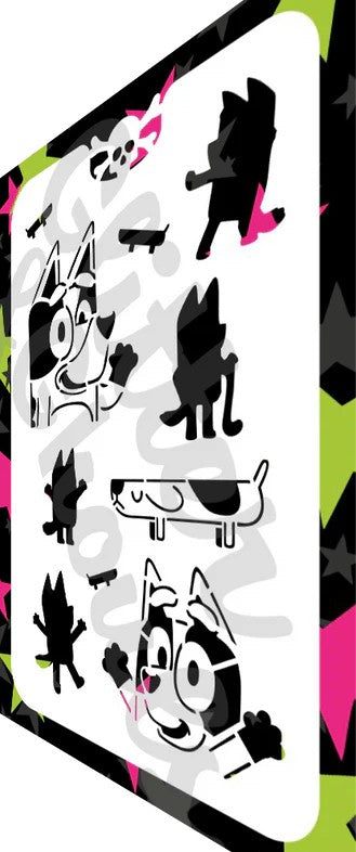 Glitter & Ghouls Stencil Long Dog Files 831