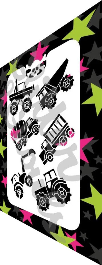 Glitter & Ghouls Stencil Trucks 021