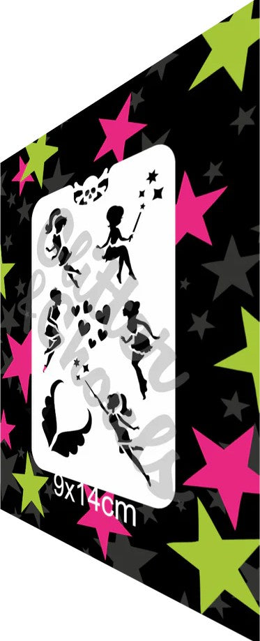 Glitter & Ghouls Stencil Fairies 046