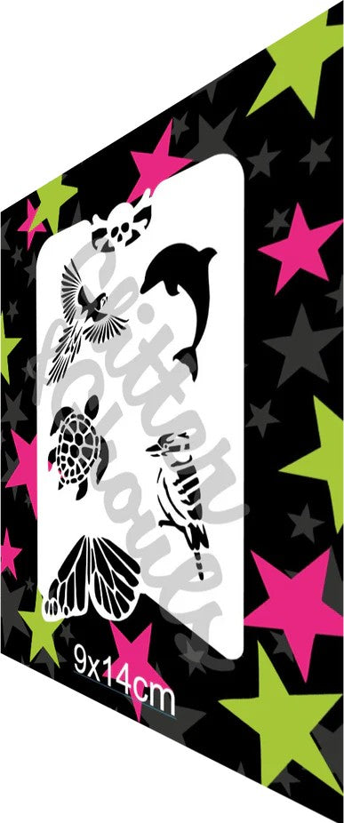 Glitter & Ghouls Stencil Aussie Animals #2 - 056