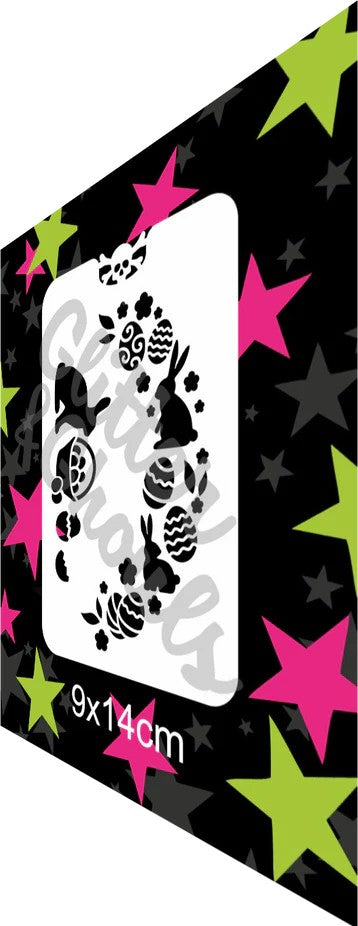 Glitter & Ghouls Stencil - Easter Side Spray 130