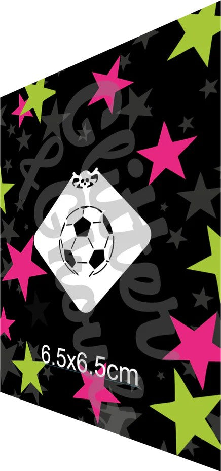 Glitter & Ghouls Stencil - Soccer Ball 508