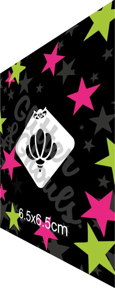 Glitter & Ghouls Stencil Baby Shell 526