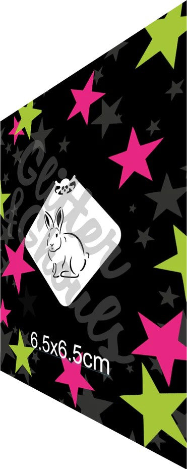 Glitter & Ghouls Stencil - Bunny Mini 530