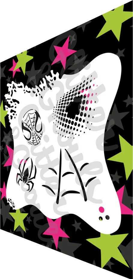 Glitter & Ghouls Stencil Build a Spider 742