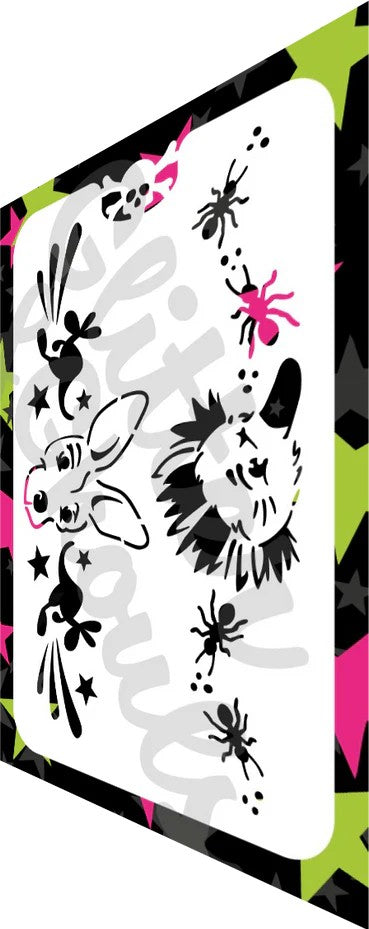 Glitter & Ghouls Stencil - Echidna & Roo 744