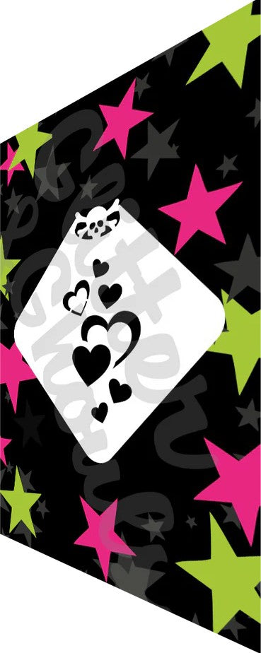 Glitter & Ghouls Stencil Hearts Mini 767