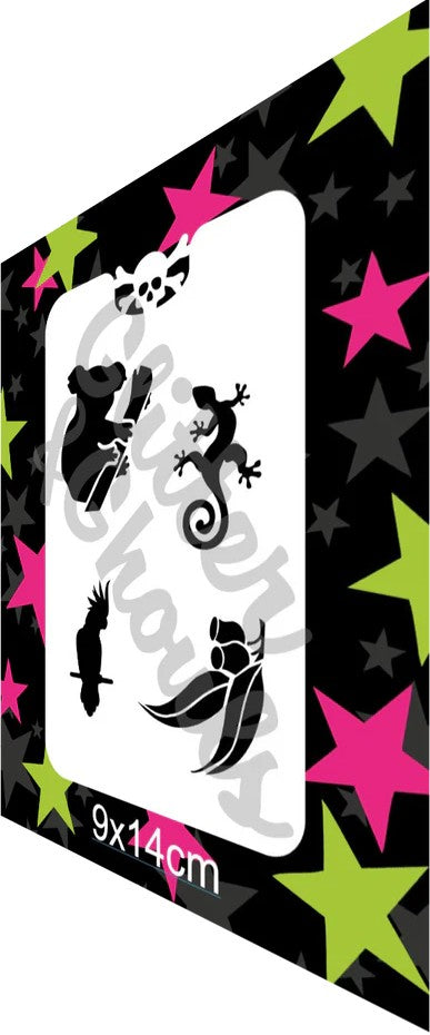 Glitter & Ghouls Stencil Aussie Animals 1 - 013