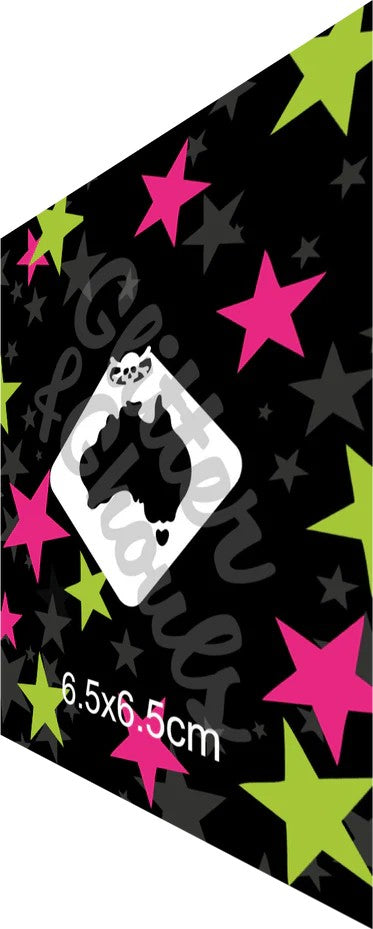 Glitter & Ghouls Stencil Australian Map 163