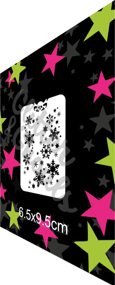 Glitter & Ghouls Stencil Snowflake 072